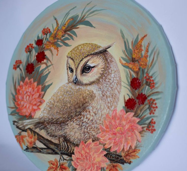 Картина "Сова" акрил