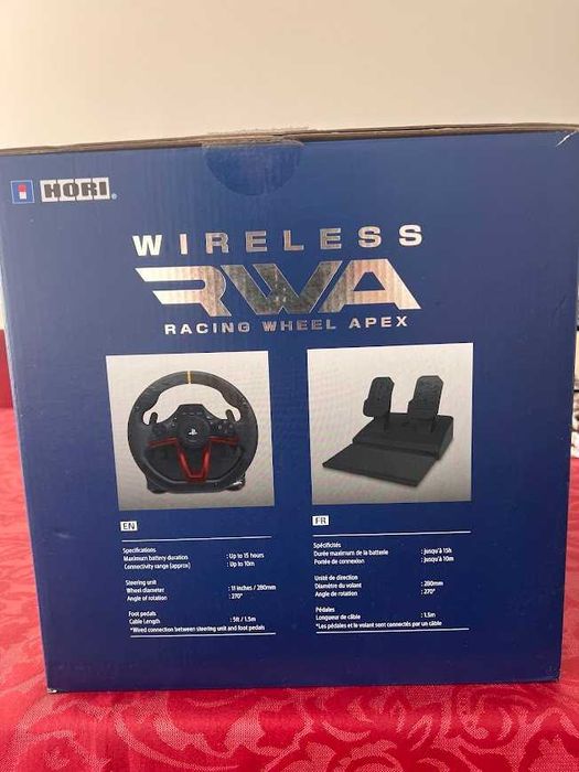Volante + Pedais HORI Racing Wheel Apex (Wireless - PS4 - Preto)
