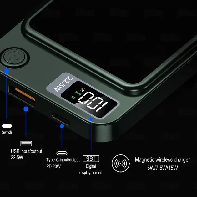 Power bank, Baseus Magsafe, 10000 mAh