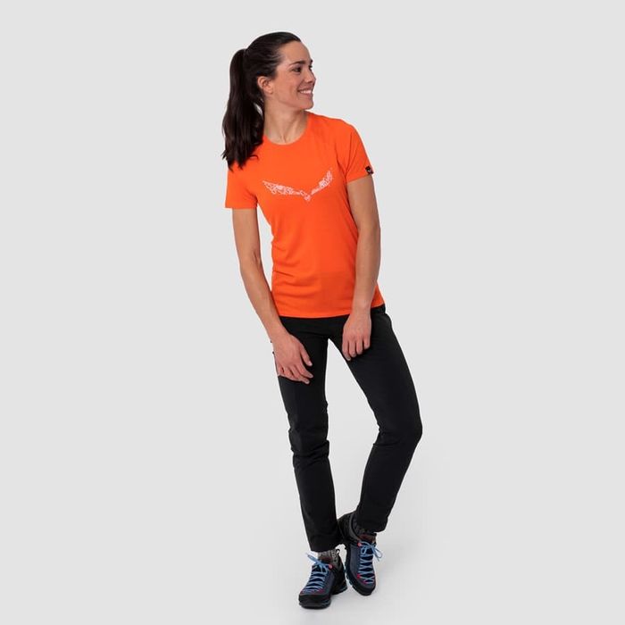 Жіноча мериносова футболка Salewa Hardware AM T-Shirt (L, XL) merino