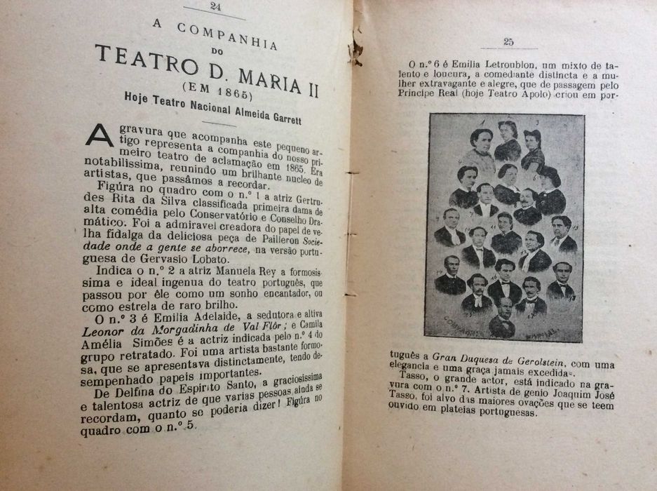 Almanaque dos palcos e salas para 1926. Escasso