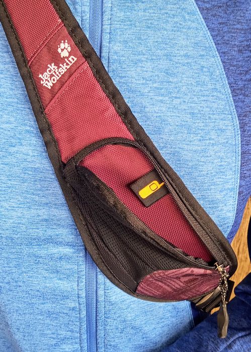 Plecak na jedno ramię Jack Wolfskin Underground damski burgund 4 litr.