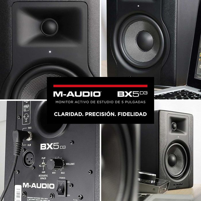 M-Audio BX5 D3 Monitor de Estúdio (+TRS cabo)