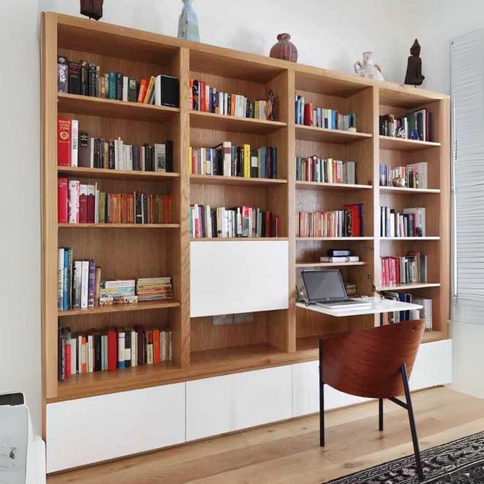 Estantes decorativas para sala e biblioteca