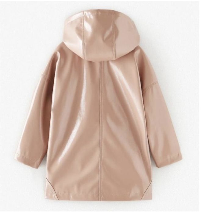 Плащ лаковый тренч zara, 116 см