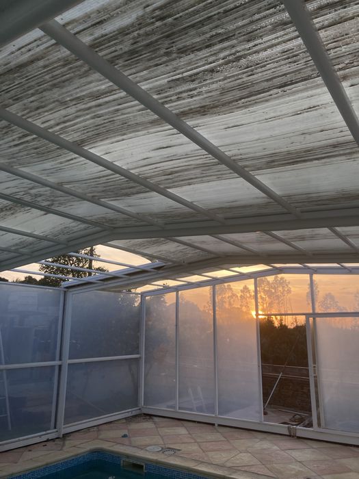 Cobertura de piscina telescópica/extensível