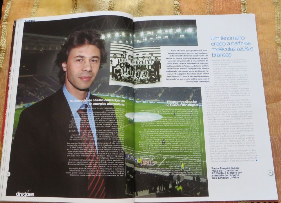 Revista Futebol Dragões Caixa Kevin "Big Sho Corrida e Atletismo