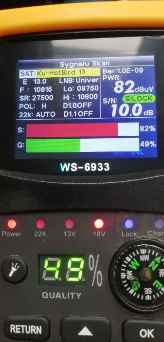 Montaż, ustawienie anten satelitarnych. Antena satelitarna 70 cm.