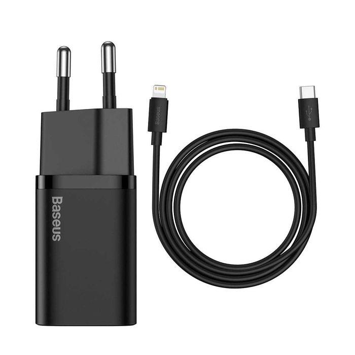 Baseus Super Si 1C Ładowarka sieciow 20W USB C +Kabel iPhone Sklep Wwa