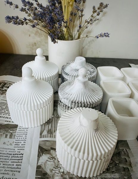 Свічки,свечи,гіпсові кашпо , форми , гіпс , скринька, декор гіпсовий