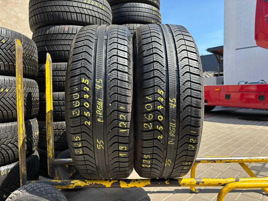 2X OPONY CAŁOROCZNE 225/55R19 99V Pirelli AllSeason Cinturato Plus Rant Ochronny 7.2MM 2022R SPRAWDZONE CAŁE! #250723