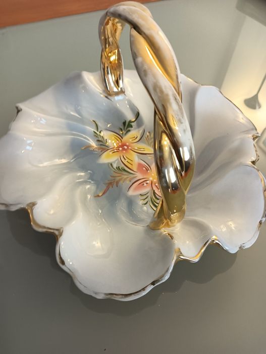 Cesto / fruteira cerâmica / louça Muito antiga Alcobaça - Vintage*