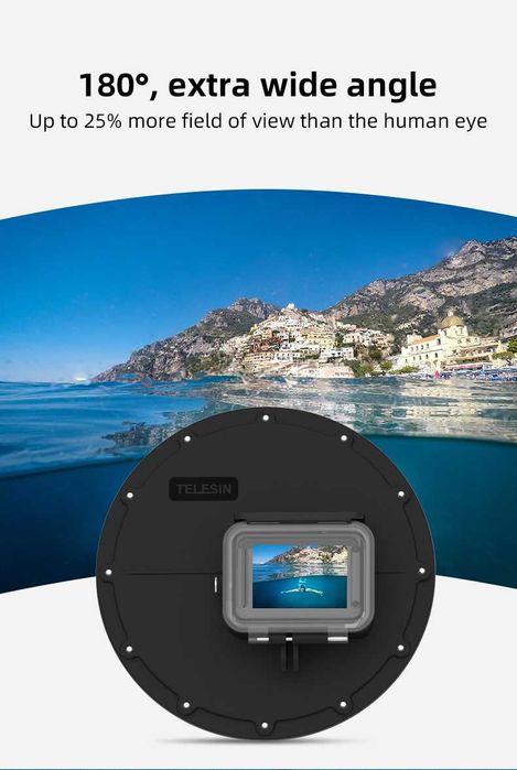 Obudowa do nurkowania do GoPro HERO 13/12/11/10/9 TELESIN