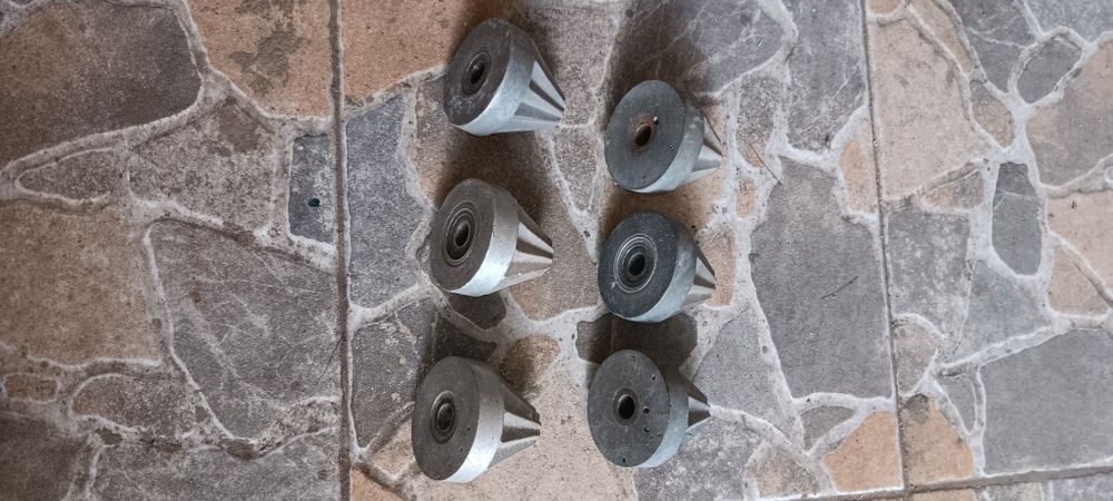 6 cones em alumínio fundido