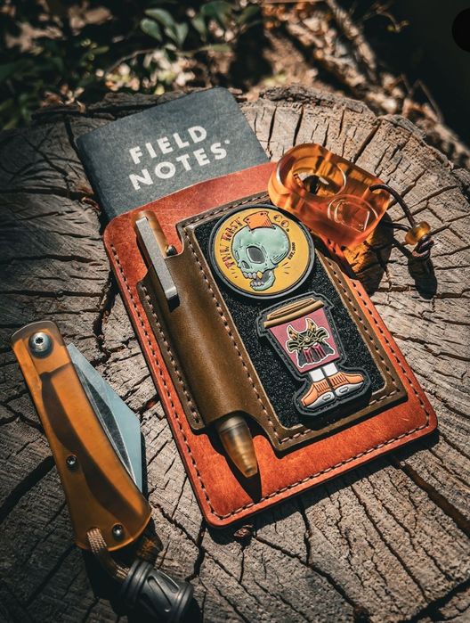 Блокнот ручной работы на заказ field notes натуральная кожа