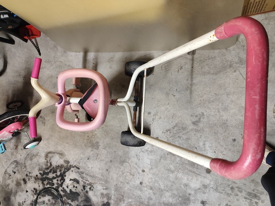 Triciclo com apoio para pai