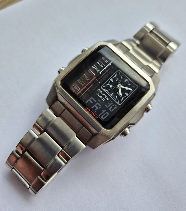 Zegarek Vintage Casio Edifice EFA-124  Ana-Digi