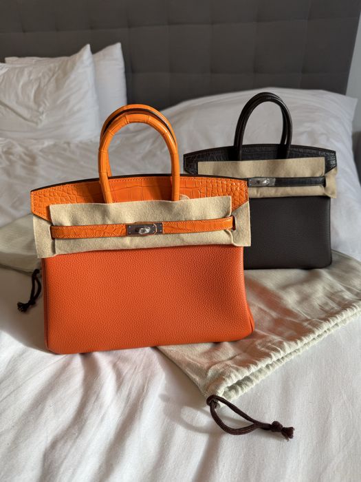 Hermes Birkin Touch 25 Alligator Orange H в наличии