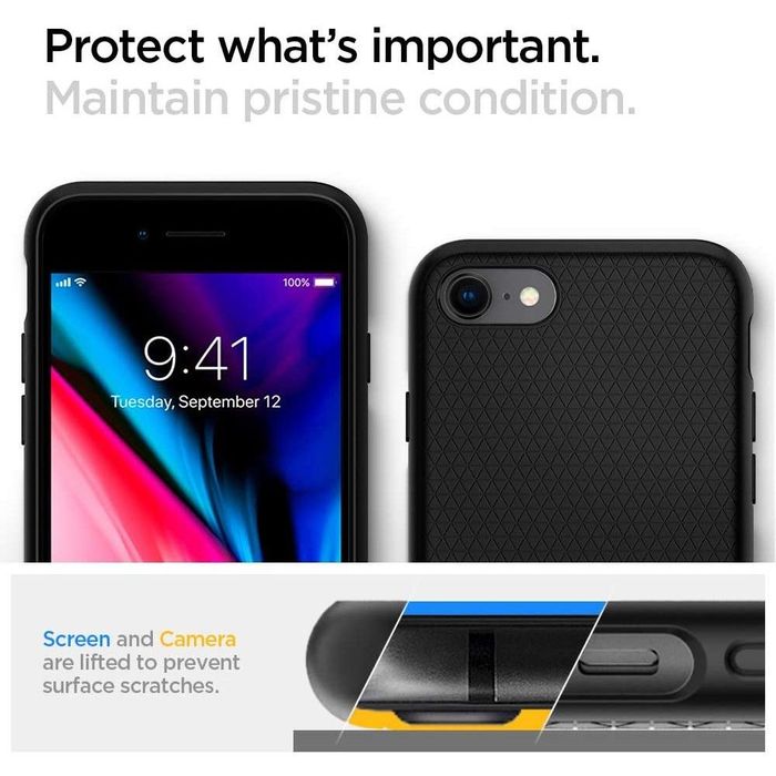 Spigen liquid Air iPhone 7 / 8 / se 2020 / 2022 black