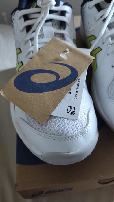 Buty ASICS Beyond FF white/glow yellow do siatkówki rozmiar 41,5