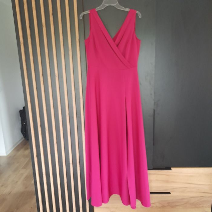 Suknia fuksja, długa/dla matki Panny Młodej/ rozmiar 40/ KOAN