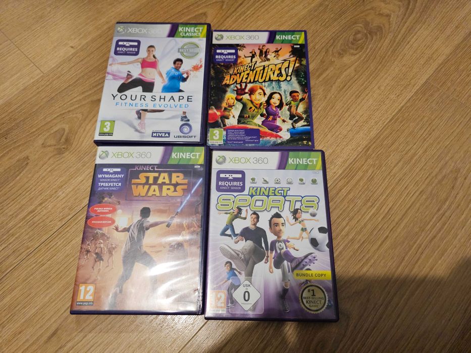 Zestaw gier kinect. Fitnes ,sport ,Adventures i star wars