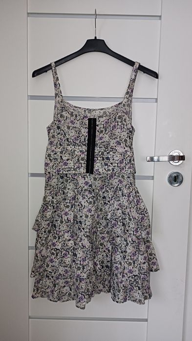 Super sukienka w kwiatki Marks&Spencer r.S