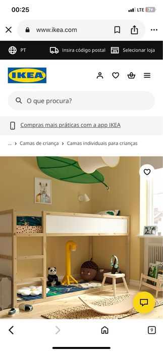 Cama IKEA como nova com colchão incluido