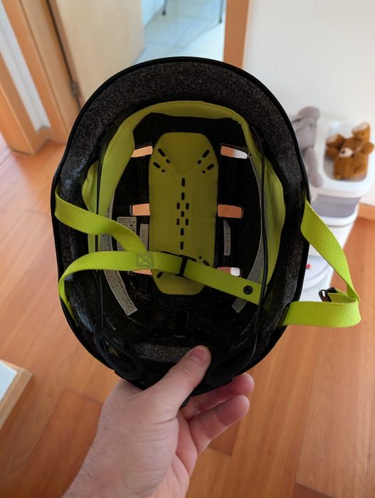 Capacete ciclismo criança (tamanho 2) NÉON BTWIN (tamanho S)