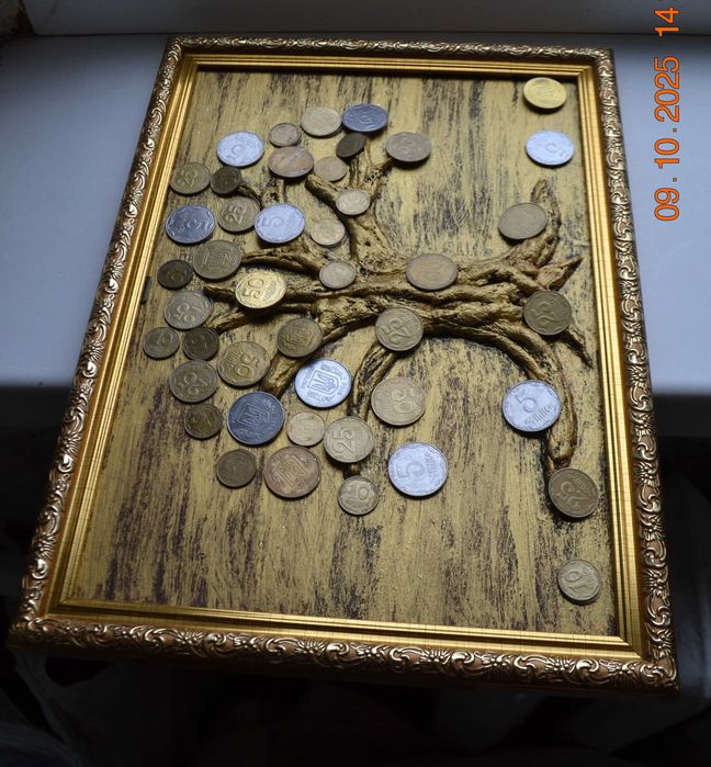 Картина "Денежное дерево". Размер 33х24 (30х21) см.