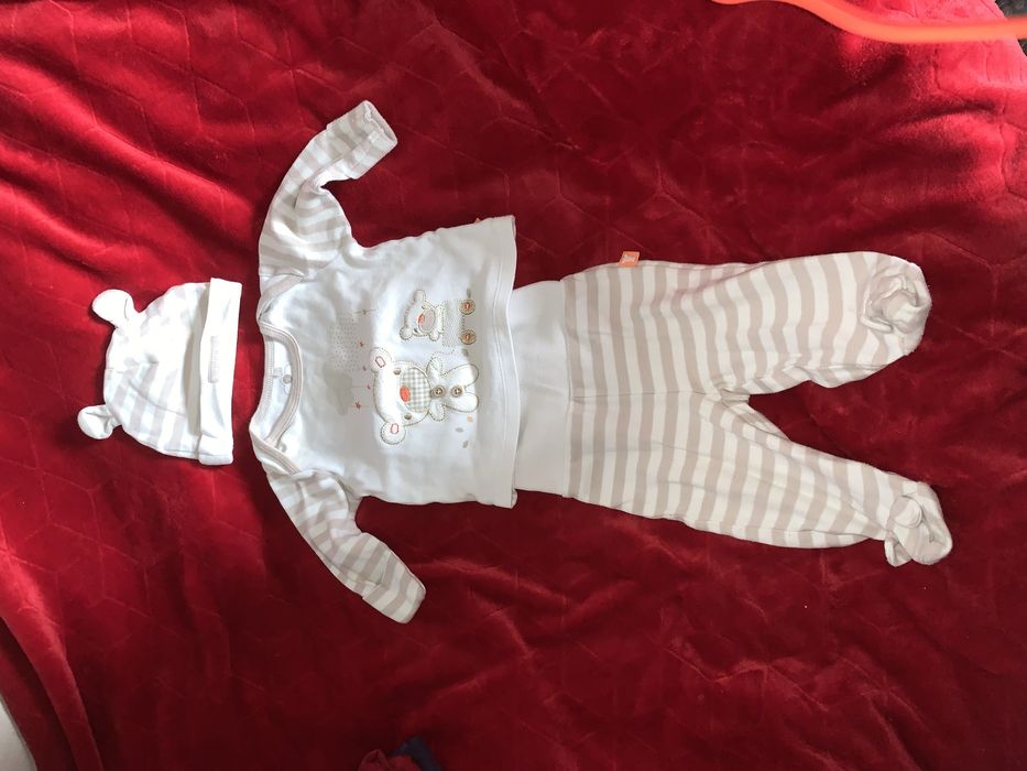 Paka ciuszków dla chłopca 68 cm na 3-6m