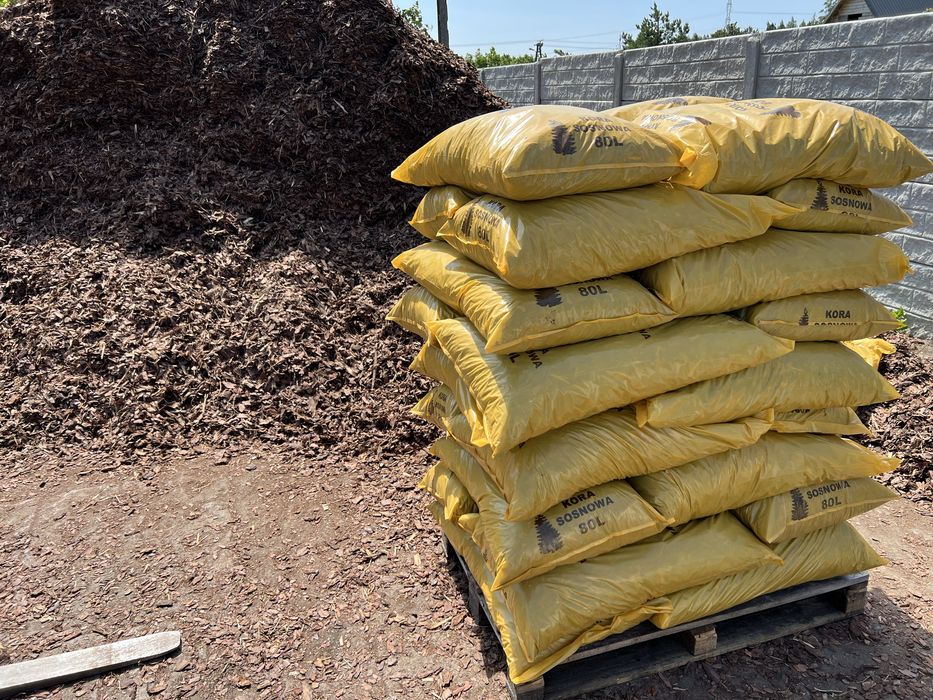 Kora sosnowa luzem BIG BAG  srednia grubość