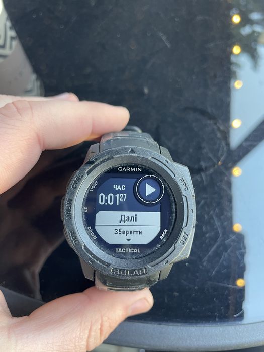 Смарт-годинник Garmin Instinct Solar Graphite