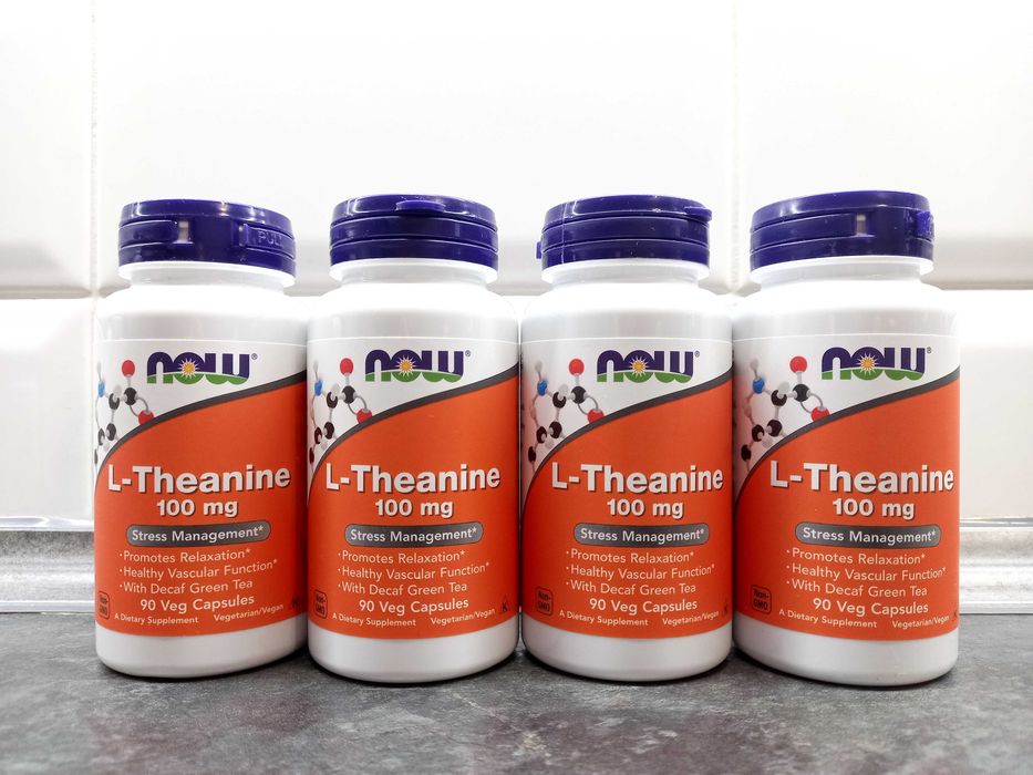 Now Foods, L-Theanine 100 мг (90 капс.), L-теанин, L-теанін
