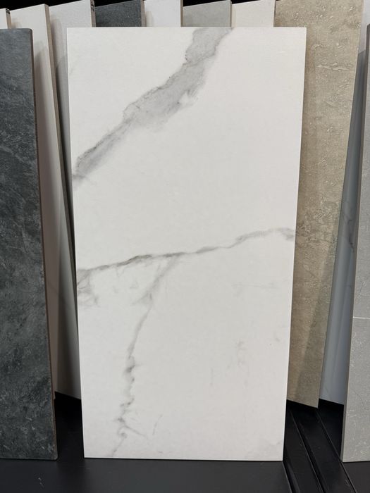 Płytki Podłogowe Ścienne Gres 30 X 60 kamień calacatta carrara szare