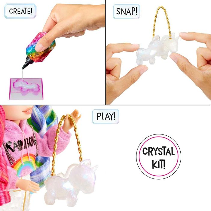 Ляльки Рейнбоу Хай Креативні кристали Rainbow High Creative Crystals