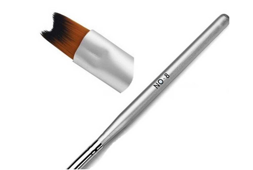 Pędzelek WKLĘSŁY do frencha / do ombre