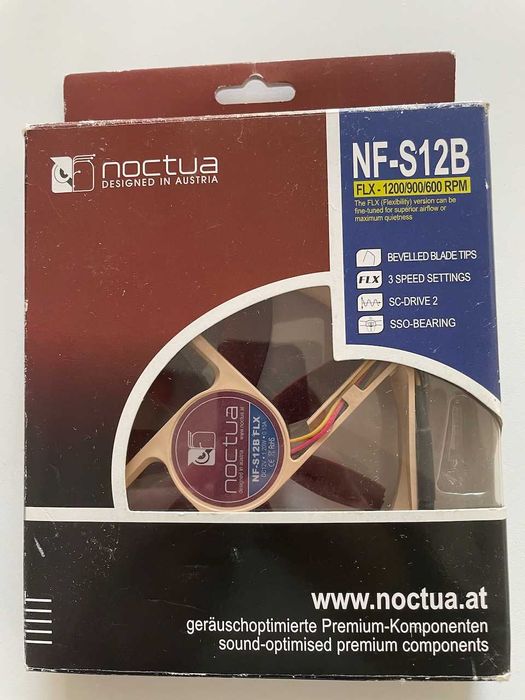 Noctua NF-S12B FLX 120X25MM, wentylator PC-ultra cichy