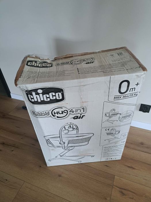 Baby Hug 4w1 szary Chicco kołyska dostawka. Chicco Clamy wibracje