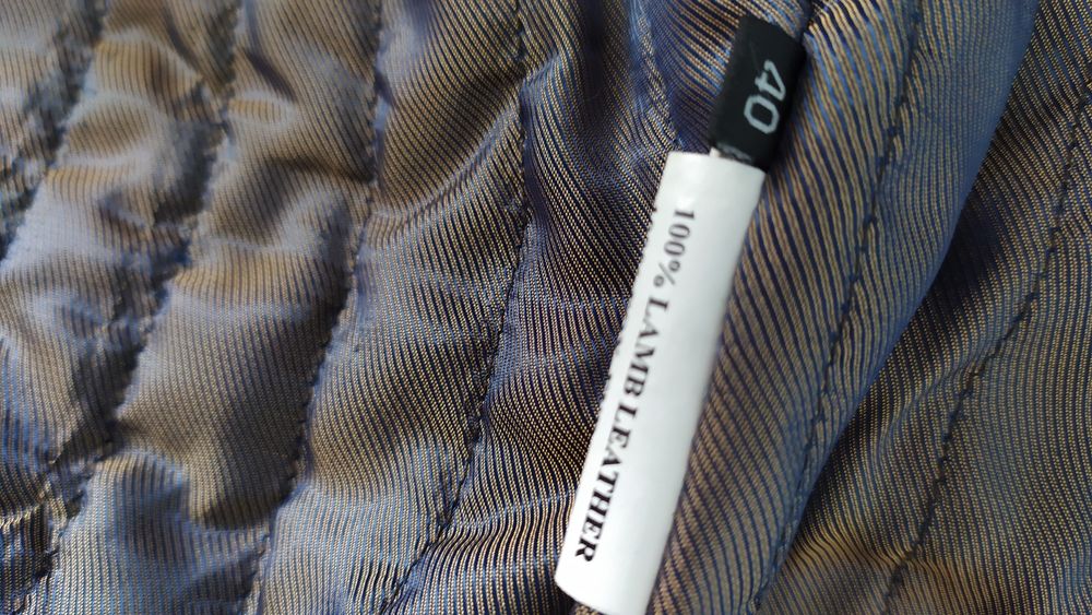 Casaco bomber mulher, couro/pele genuína- Tam. 40