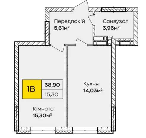 Квартира в Києві 38,9м2 з розстрочкою на 3 роки! Енергозалежність - View 5