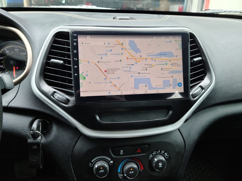 Штатна магнітола  6/128GB 360° для Jeep Cherokee QLED CarPlay