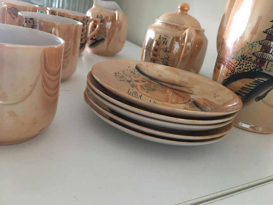 Servico cha japones casca de ovo