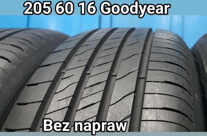 4 x 205/60 R16 Goodyear EfficientGrip Performance 2 bez napraw - Sprzedam komplet opon letnich