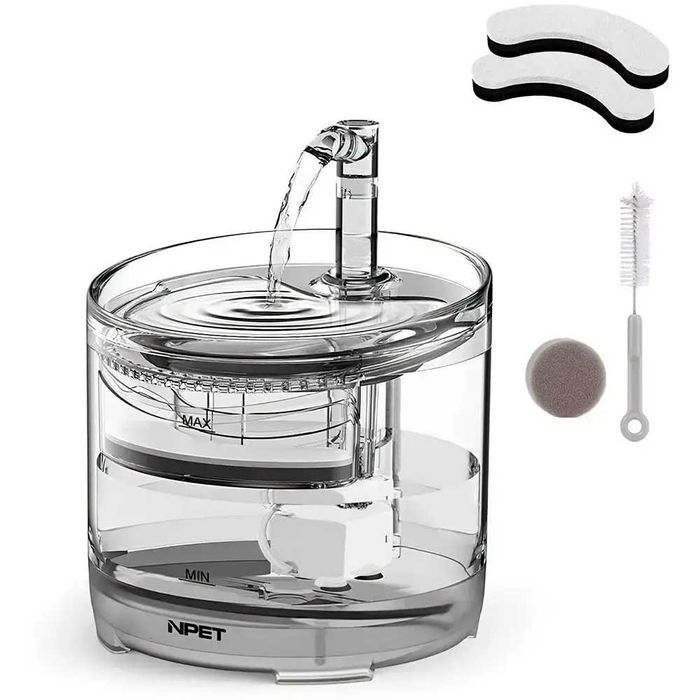 Автоматический питьевой фонтан поилка для кошек и собак на 1.5 л