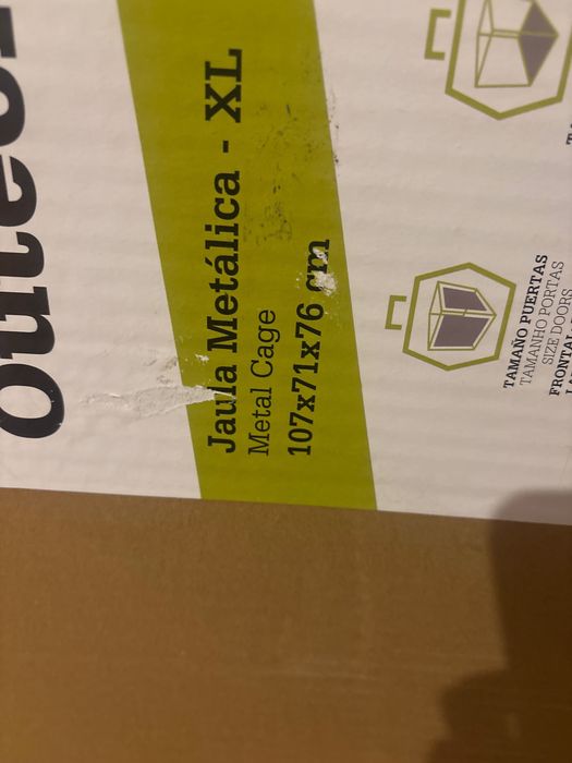 Jaula para transporte de cão medio