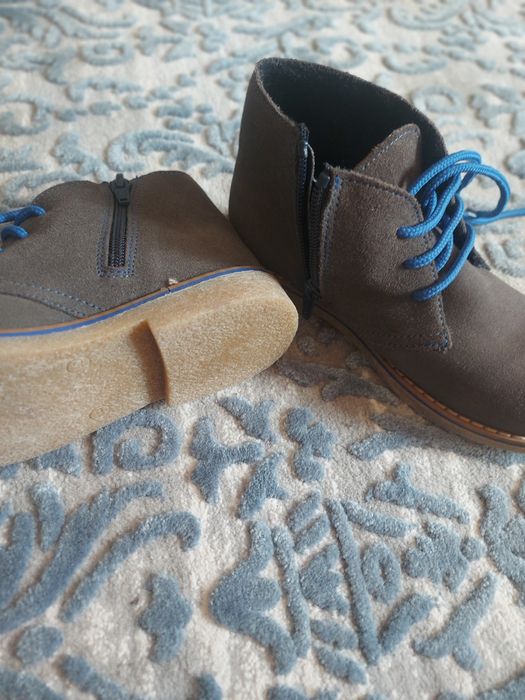 Замшевые деми ботинки на флисе 31р FRIBOO