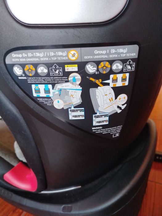 Cadeira Auto 9-36 kg com ISOFIX 360 graus