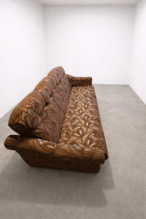 Sofa rozkladana  brązowa