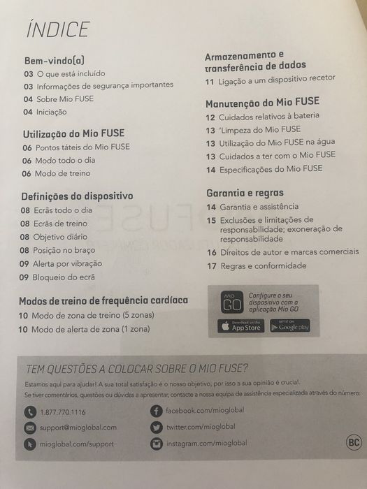 Pulseira de desporto